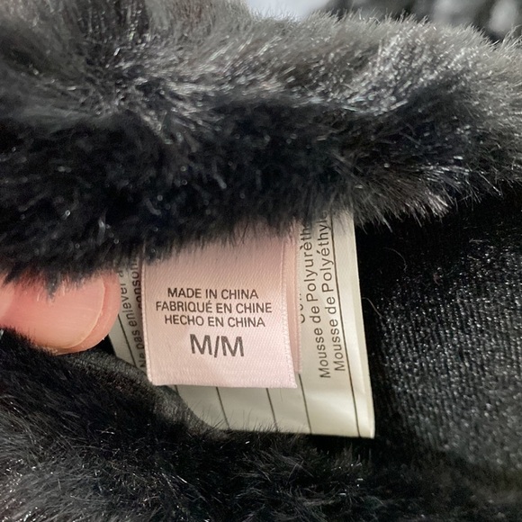 NWOT Victoria's Secret Women's Velvet Bow Slippers Size M - Picture 6 of 7